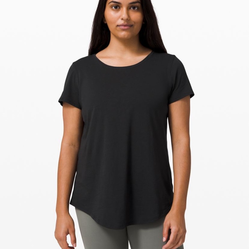 Black lululemon love crew short sleeve tshirt lightweight